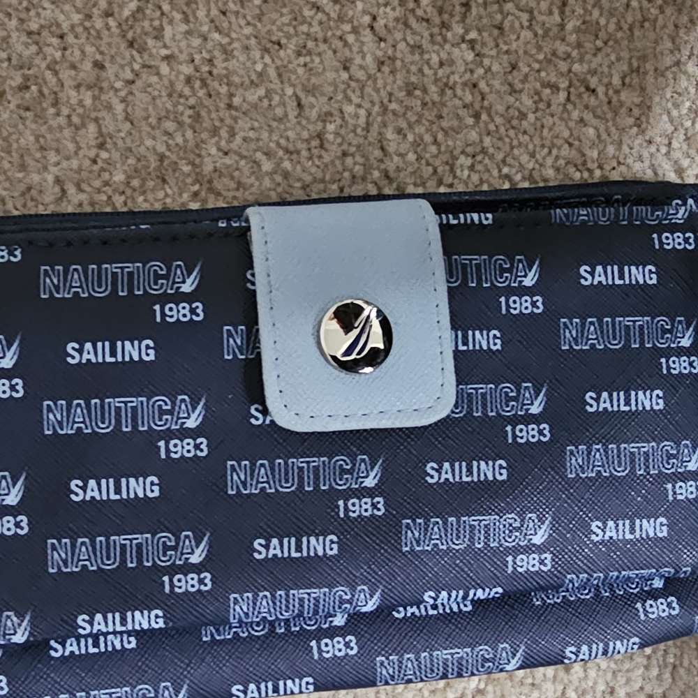 Nautica Navy and Black RFID Wallet